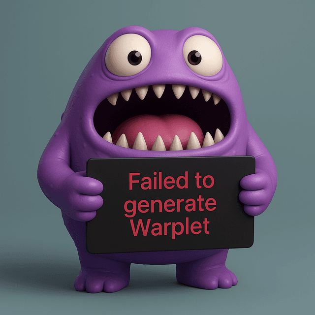 Failed to generate Warplet token image