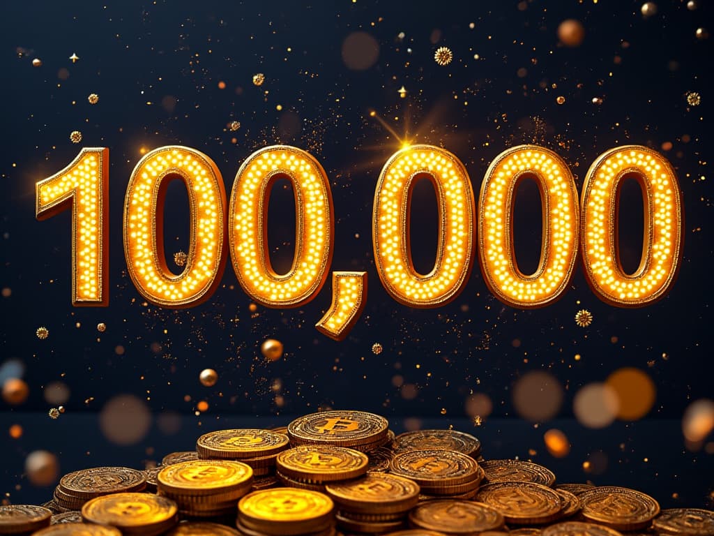 Bitcoin 100,000 American Dollars token image