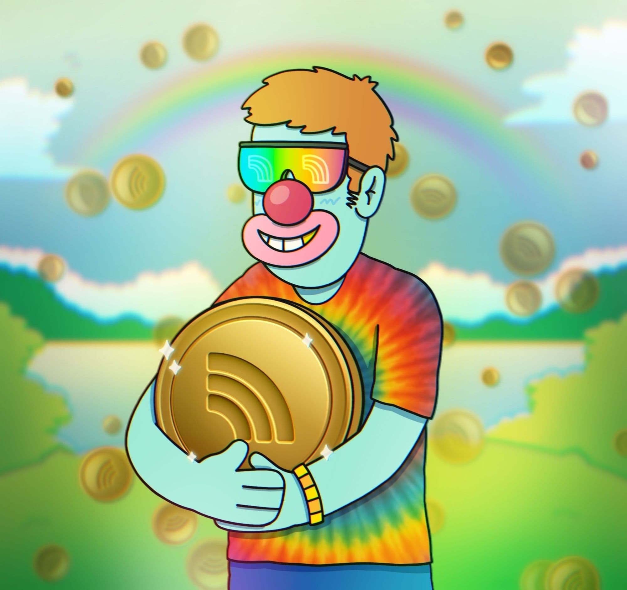 Thanks Rainbow token image